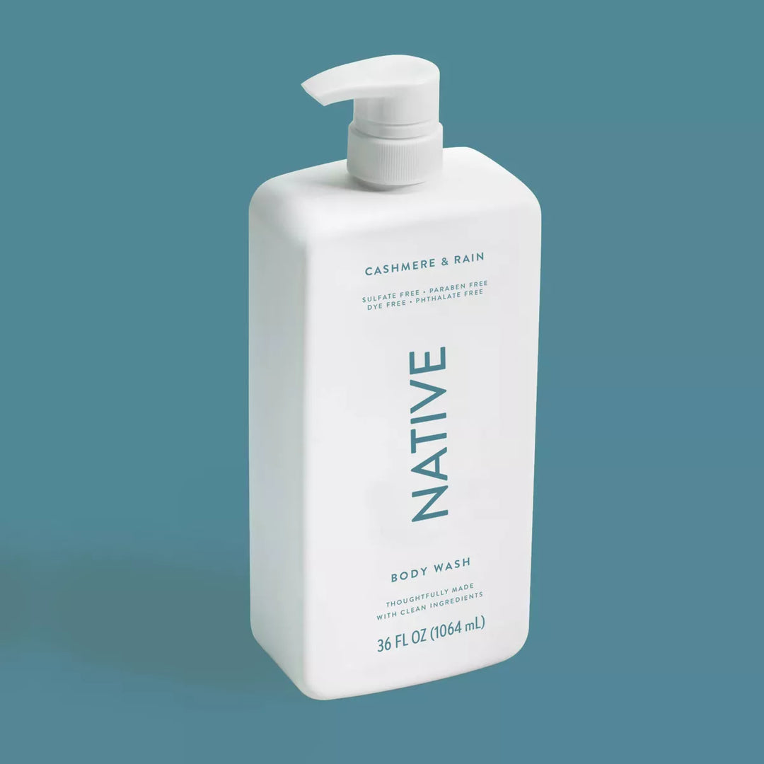 Native - Body Wash met pomp - Kasjmier &amp; Regen - Sulfaatvrij - 1064ml