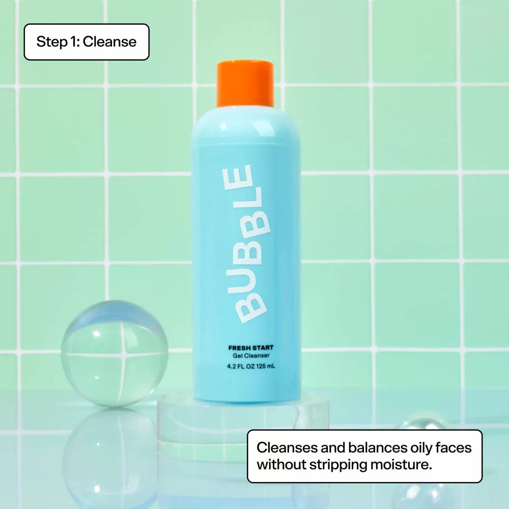 Bubble Skincare Shower Caddy Set For Combination Skin
