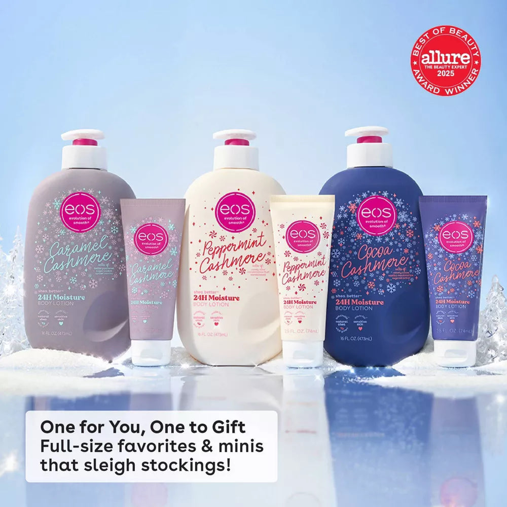 eos Mini Holiday Body Lotion - Peppermint Cashmere Travel Size