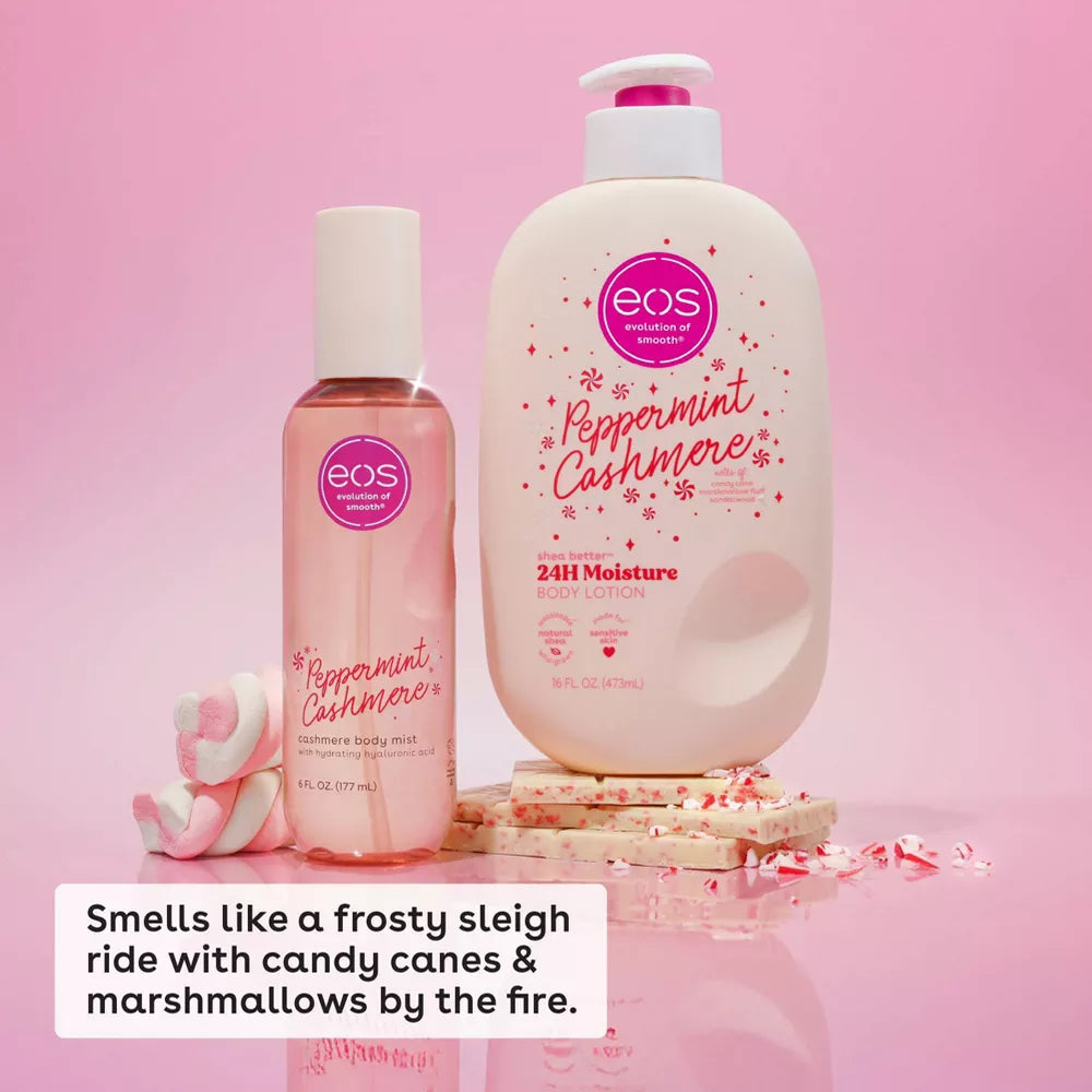 eos Mini Holiday Body Lotion - Peppermint Cashmere Travel Size