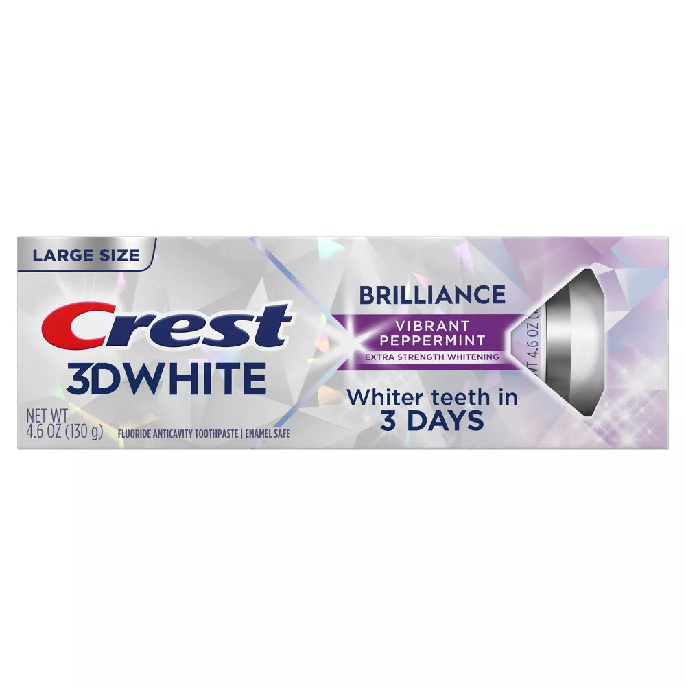 Crest 3D White Brilliance Vibrant Peppermint Teeth Whitening Toothpaste