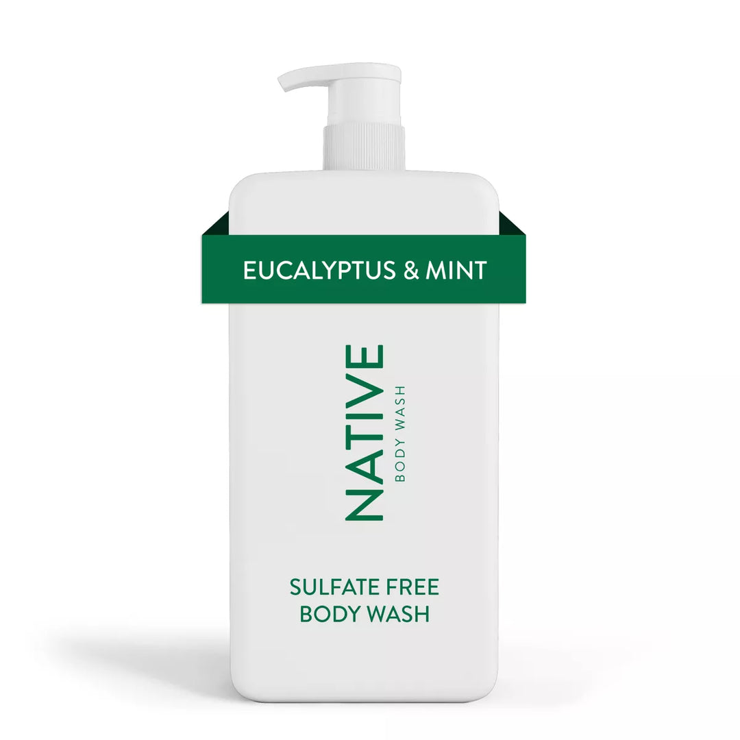 Native - Body Wash met pomp - Eucalyptus &amp; Munt - Sulfaatvrij - 1064ml