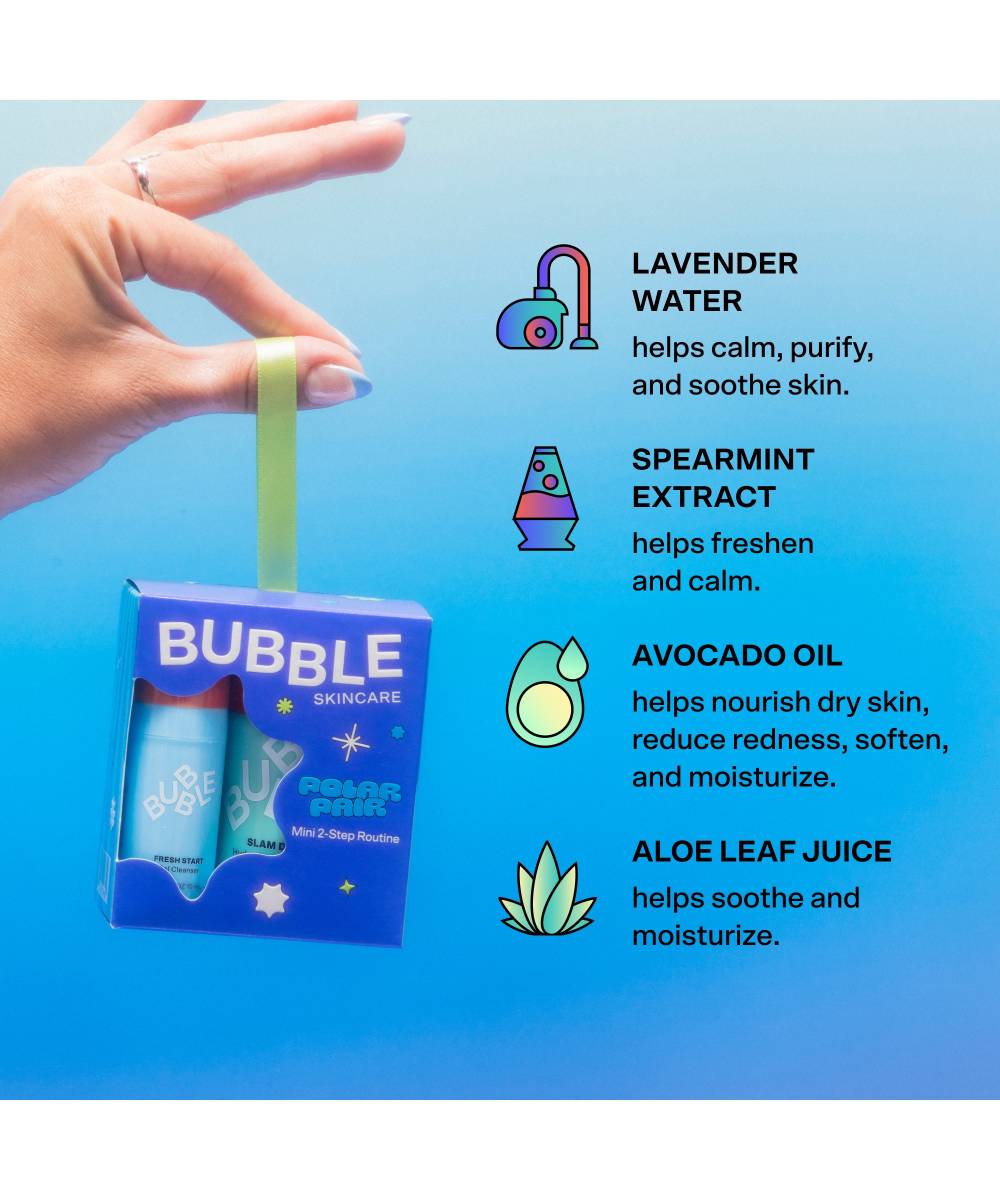 Bubble Skincare de Polar Pair Mini 2-Step Routine van