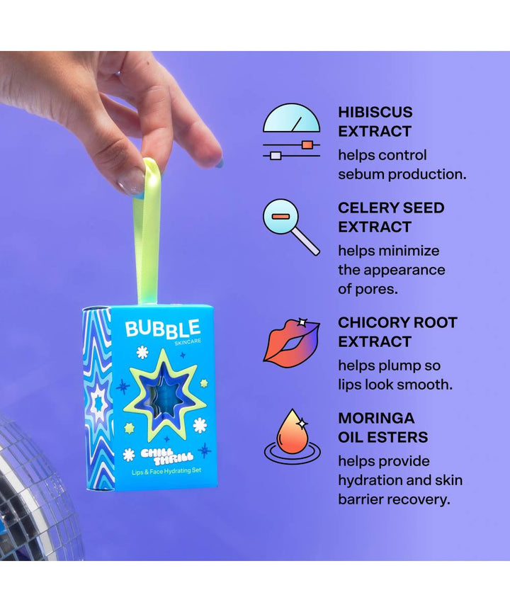 Bubble Skincare Chill Thrill Lips & Face Hydrating Set
