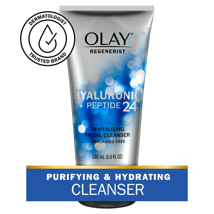 Olay - Regenerist Hyaluronic + Peptide 24 Face Wash - Fragrance-Free - 150ml