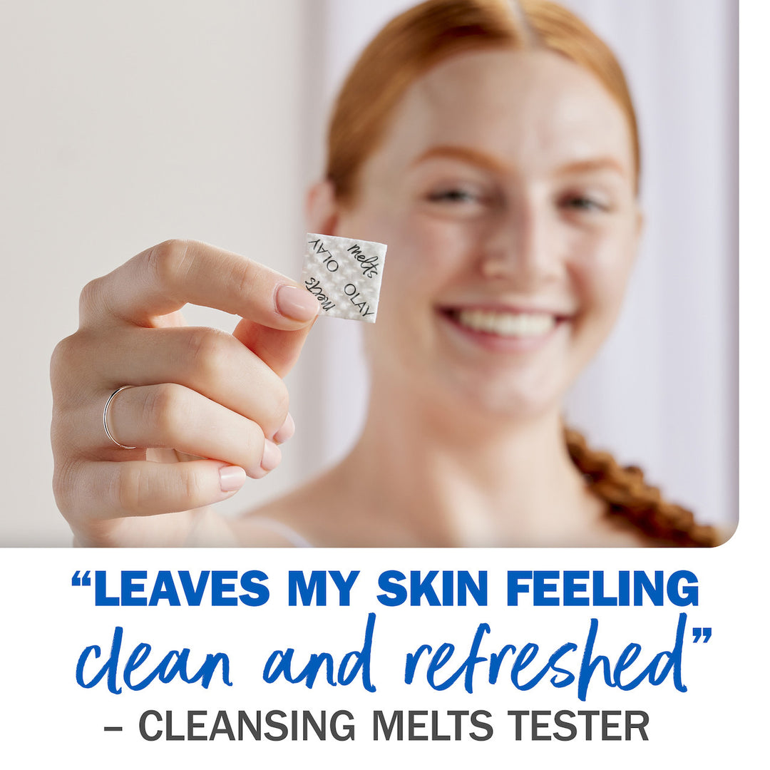 Olay - Reinigende Melts + Hyaluronzuur Water-Geactiveerde Dagelijkse Gezichtsreiniger - 1x32st
