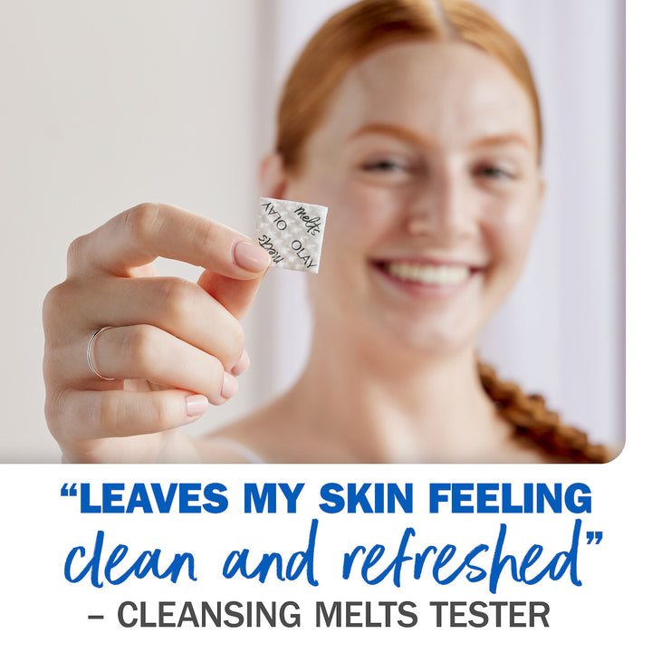 Olay - Reinigende Melts + Hyaluronzuur Water-Geactiveerde Dagelijkse Gezichtsreiniger - 1x32st