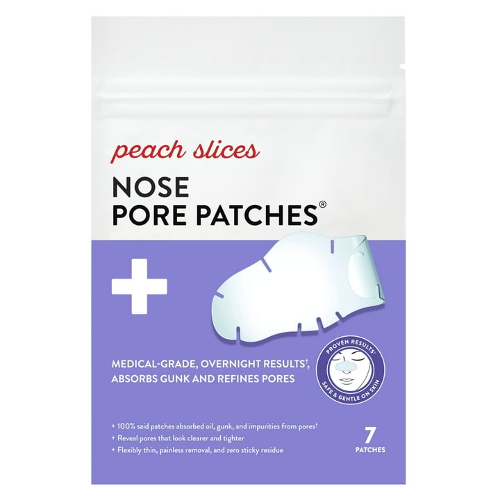 Peach Slices - Overnight Neus Porie Patches voor Alle Neusvormen - 7 Stuks