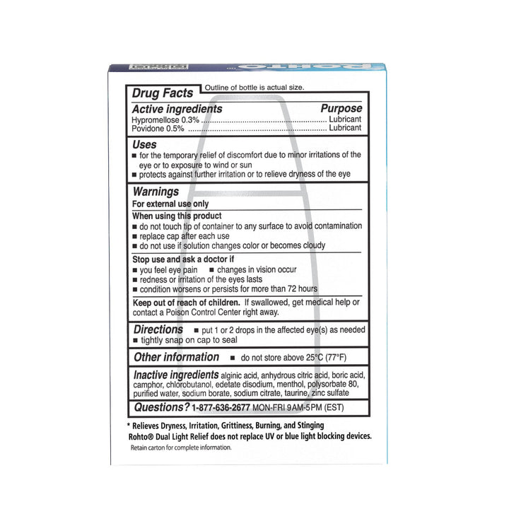 Rohto - Dual Light Relief Hydraterende Oogdruppels