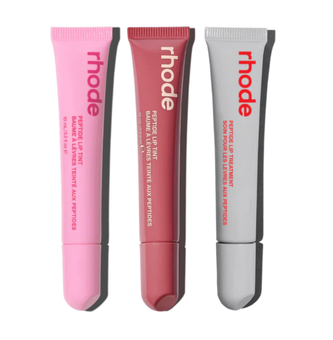 Rhode Skin the peptide lip trio Three lips together