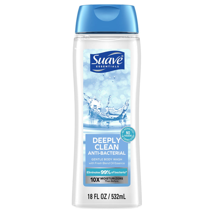 Suave - Deeply Clean Anti-Bacterial Body Wash - 532ml