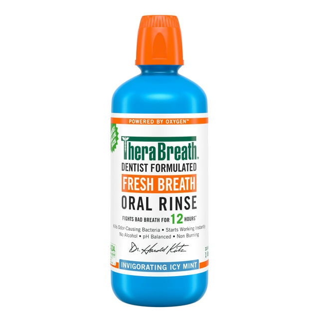 Therabreath- Fresh Breath Mouthwash - Mondspoeling - Mondwater - Icy Mint - 1 Liter