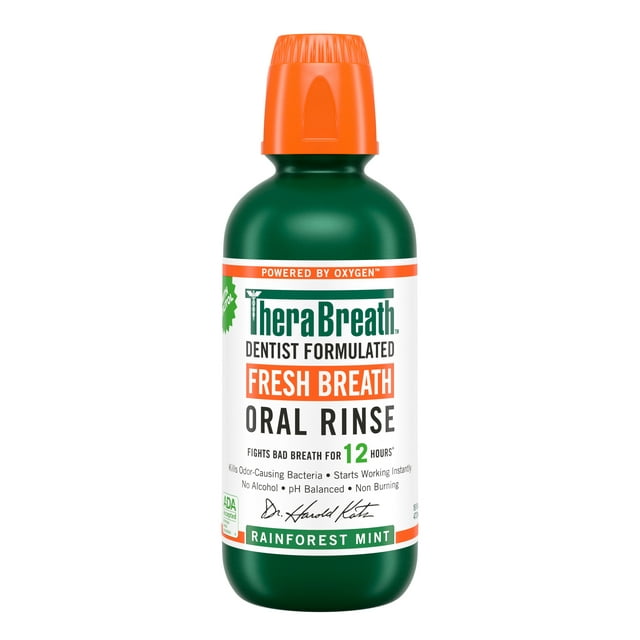 Therabreath Fresh Breath Mouthwash Rainforest Mint - 473ml