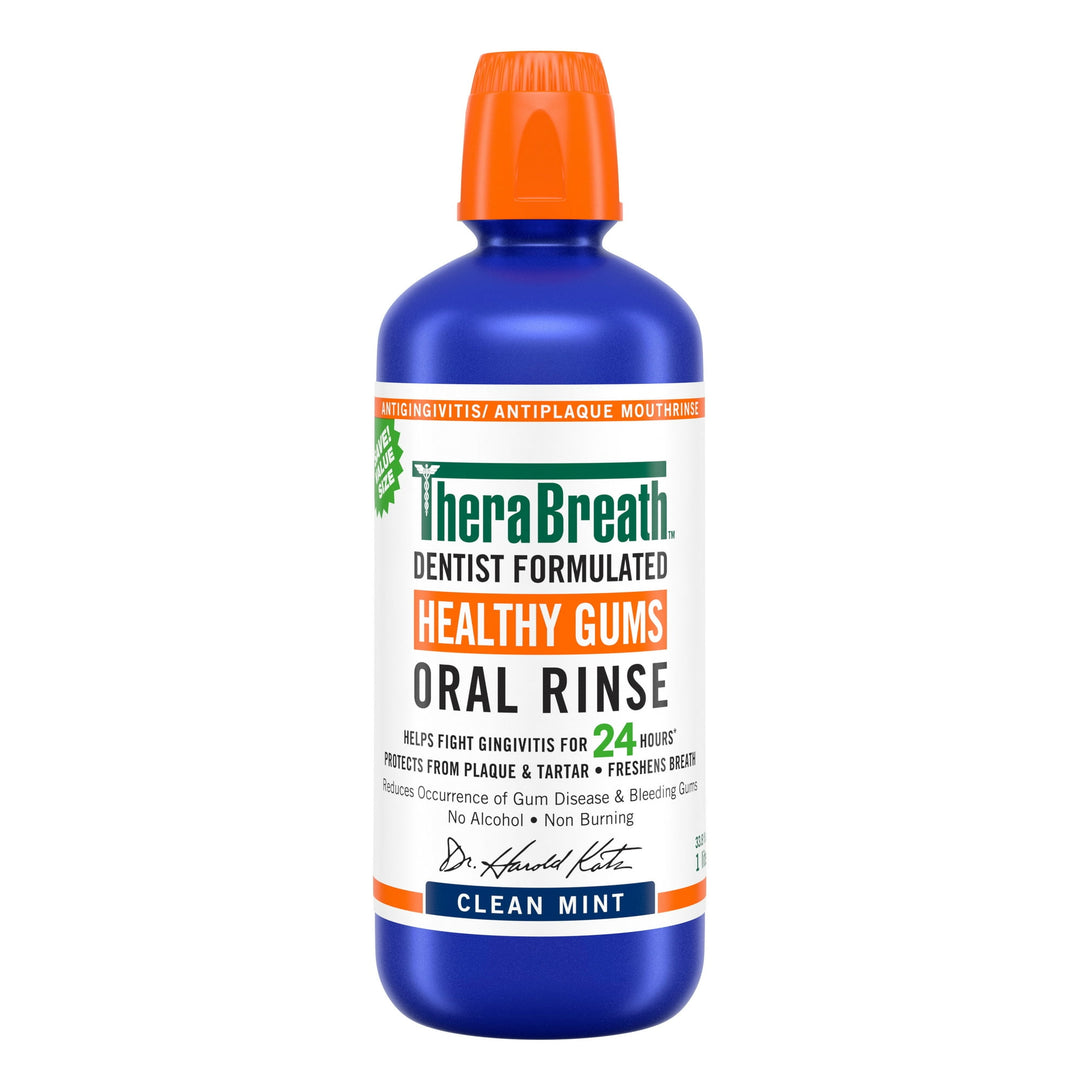 TheraBreath Healthy Mouthwash - Mondspoeling - Mondwater - Rinse Mint - 1 Liter