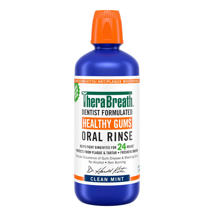 TheraBreath Healthy Mouthwash - Mondspoeling - Mondwater - Rinse Mint - 1 Liter