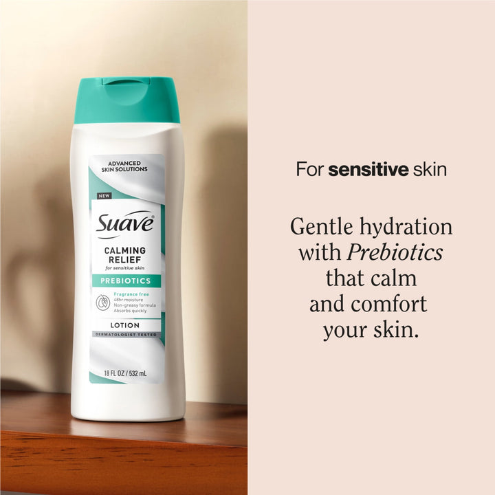 Suave Calming Relief Hand & Body Lotion With Prebiotics