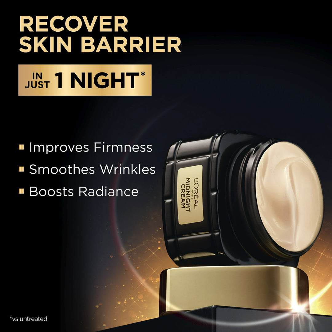 L'Oréal Paris - Age Perfect Anti-Aging Midnight Cream, Vermindert Rimpels &amp; Verstevigt - 48g