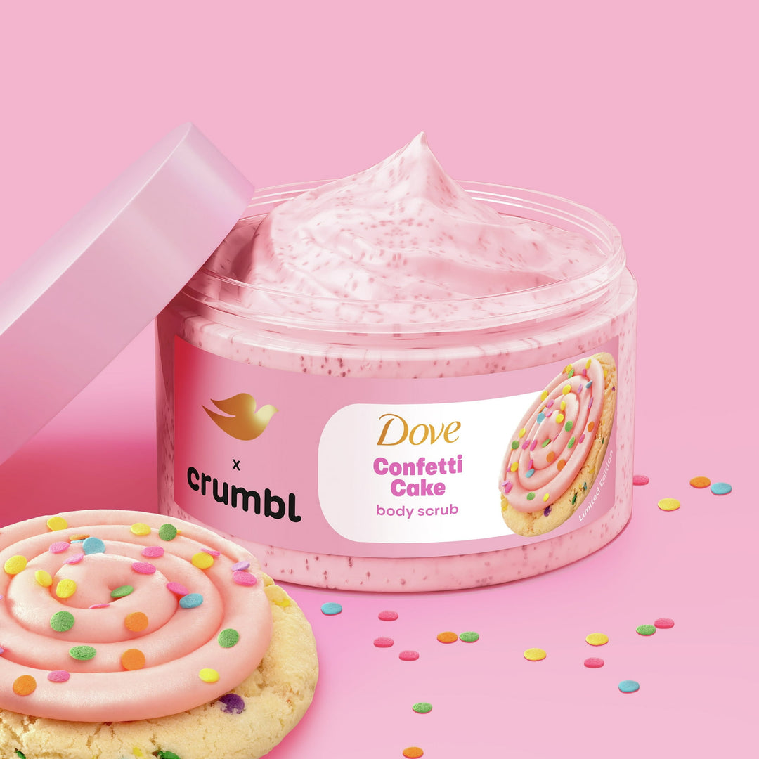 Dove x Crumbl Exfoliating Body Scrub Confetti Cake