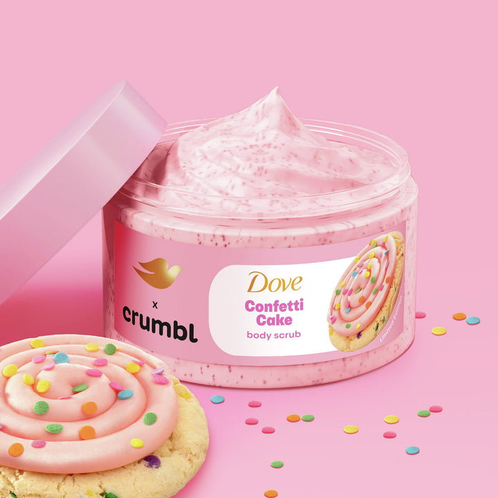 Dove x Crumbl Exfoliating Body Scrub Confetti Cake