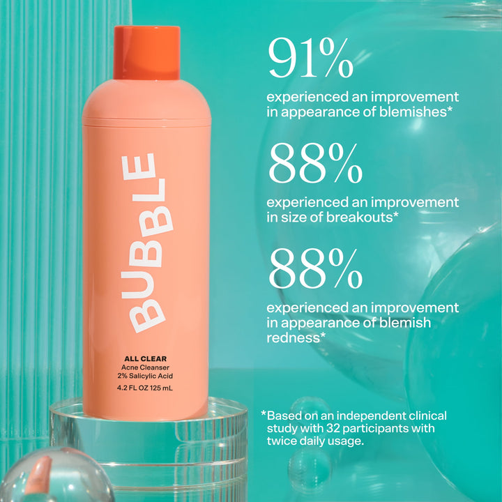 Bubble Skincare All Clear 2% Salicylic Acid Facial Cleanser