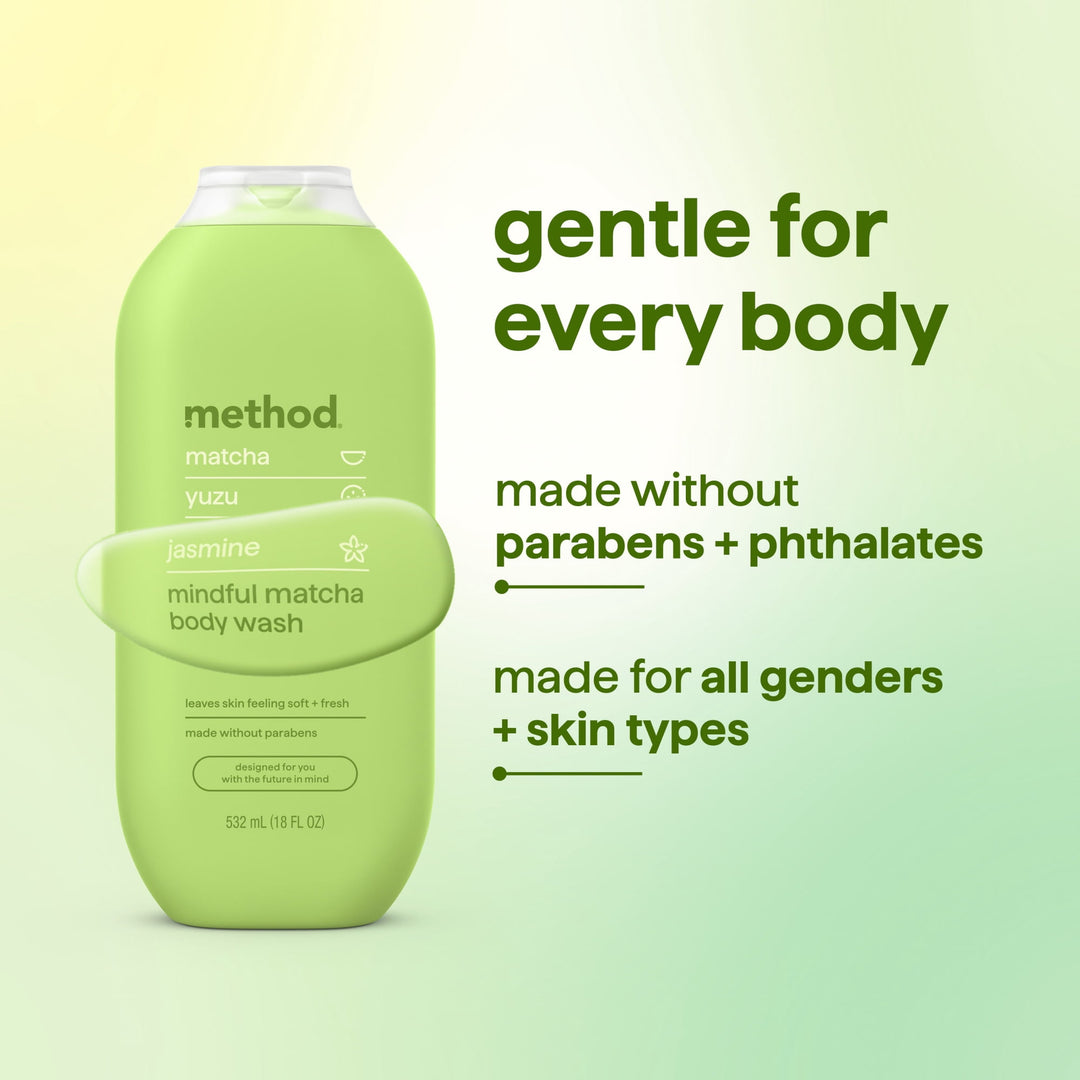 Method Mindful Matcha Body Wash with Plant-Based Cleansers