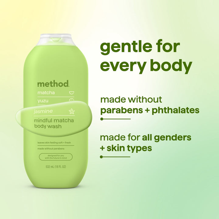 Method Mindful Matcha Body Wash with Plant-Based Cleansers