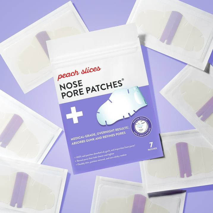 Peach Slices - Overnight Neus Porie Patches voor Alle Neusvormen - 7 Stuks