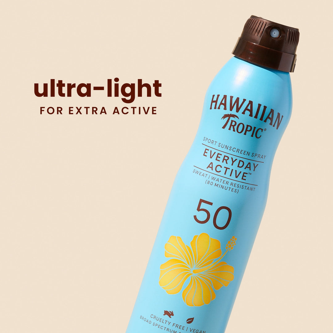 Hawaiian Tropic Everyday Active Clear Spray Sunscreen SPF 50