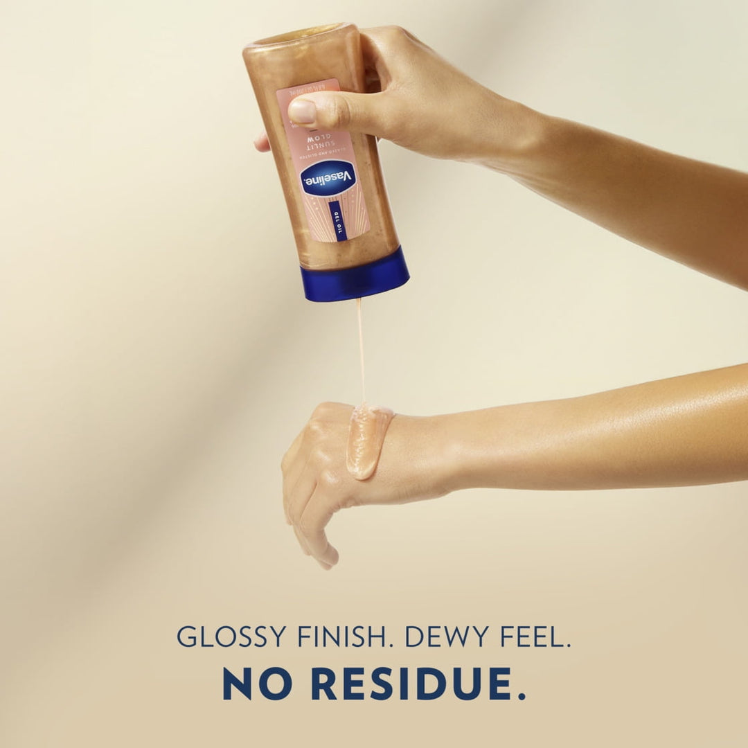 Vaseline Glazed & Glisten Shimmering Sunlit Glow Body Gel Oil