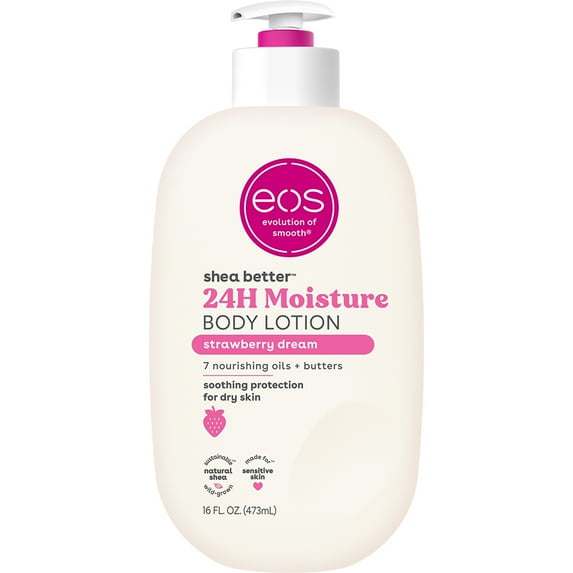 eos Shea Better 24HR Moisture Body Lotion Strawberry Dream