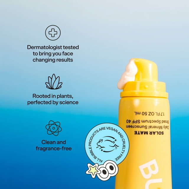 Bubble -  Solar Mate Daily Mineral SPF 40 - 50ml