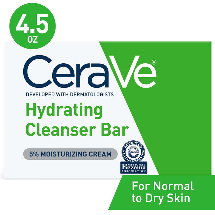 CeraVe - Hydrating Cleansing Bar for Face and Body for Normal to Dry Skin - 128g