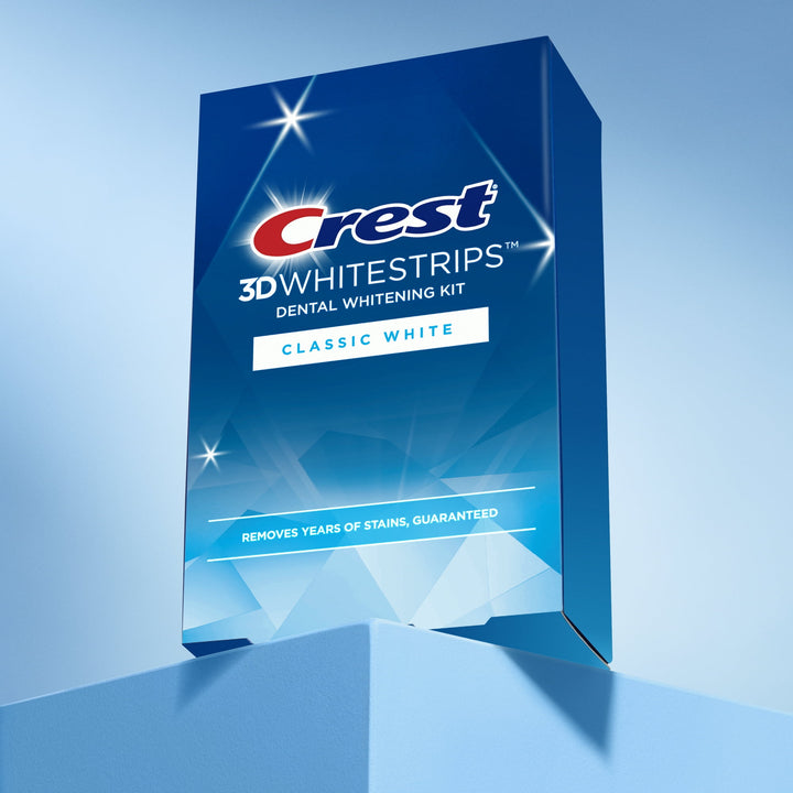 Crest - 3D White Strips Classic White at-Home Teeth Whitening Kit
