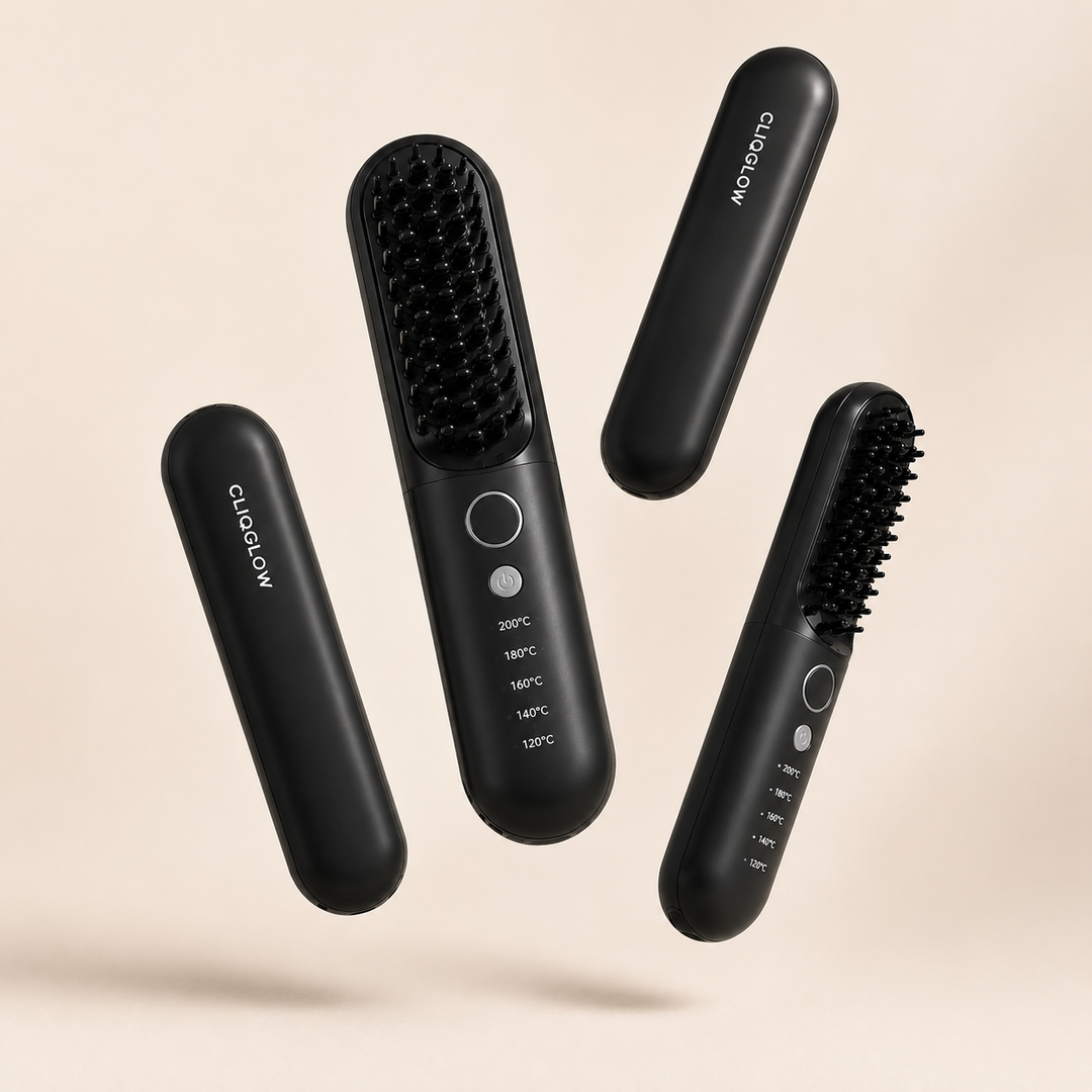 CLIQGLOW Pro Cordless Hair Straightening Brush