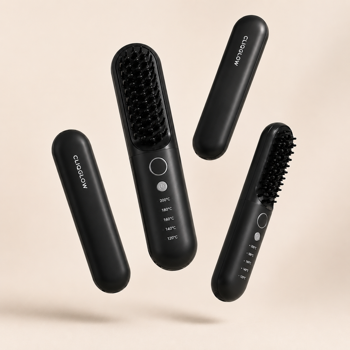 CLIQGLOW Pro Cordless Hair Straightening Brush