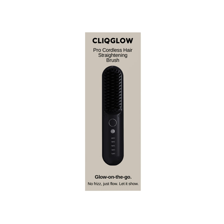 CLIQGLOW Pro Cordless Hair Straightening Brush