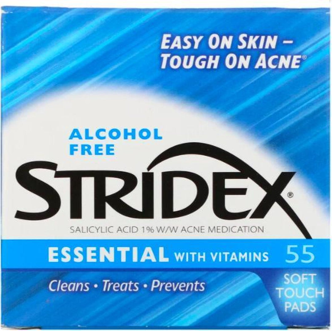 Stridex - Essential with Vitamins - Alcohol Free - 55 Soft Touch Pads